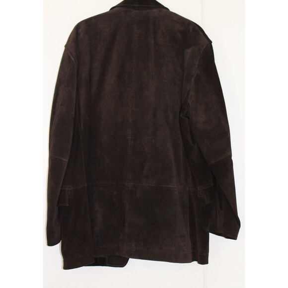 VTG Mens Size XL GAP Brown Suede Leather Jacket 2003 - Picture 9 of 14